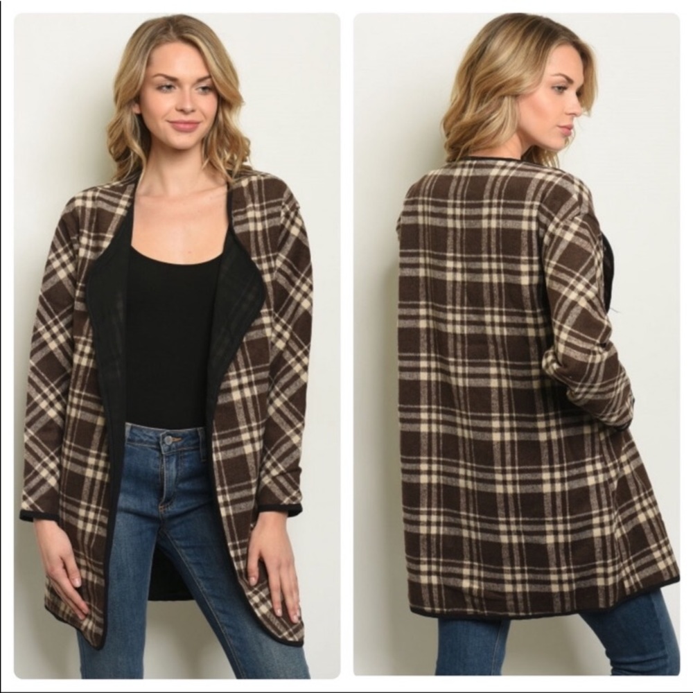 Brown Plaid Jacket